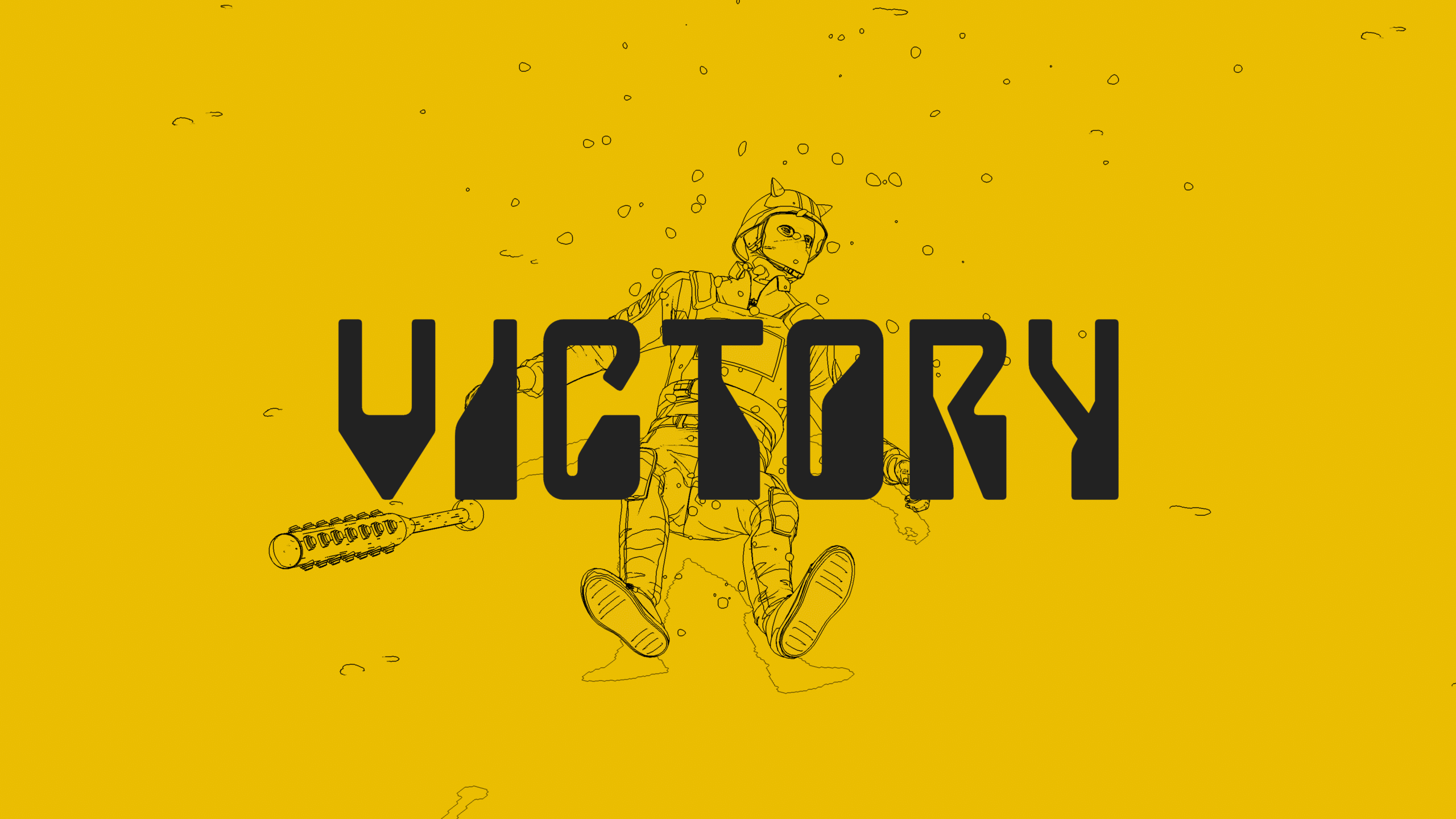 Overwinningsscherm van Rollerdrome.